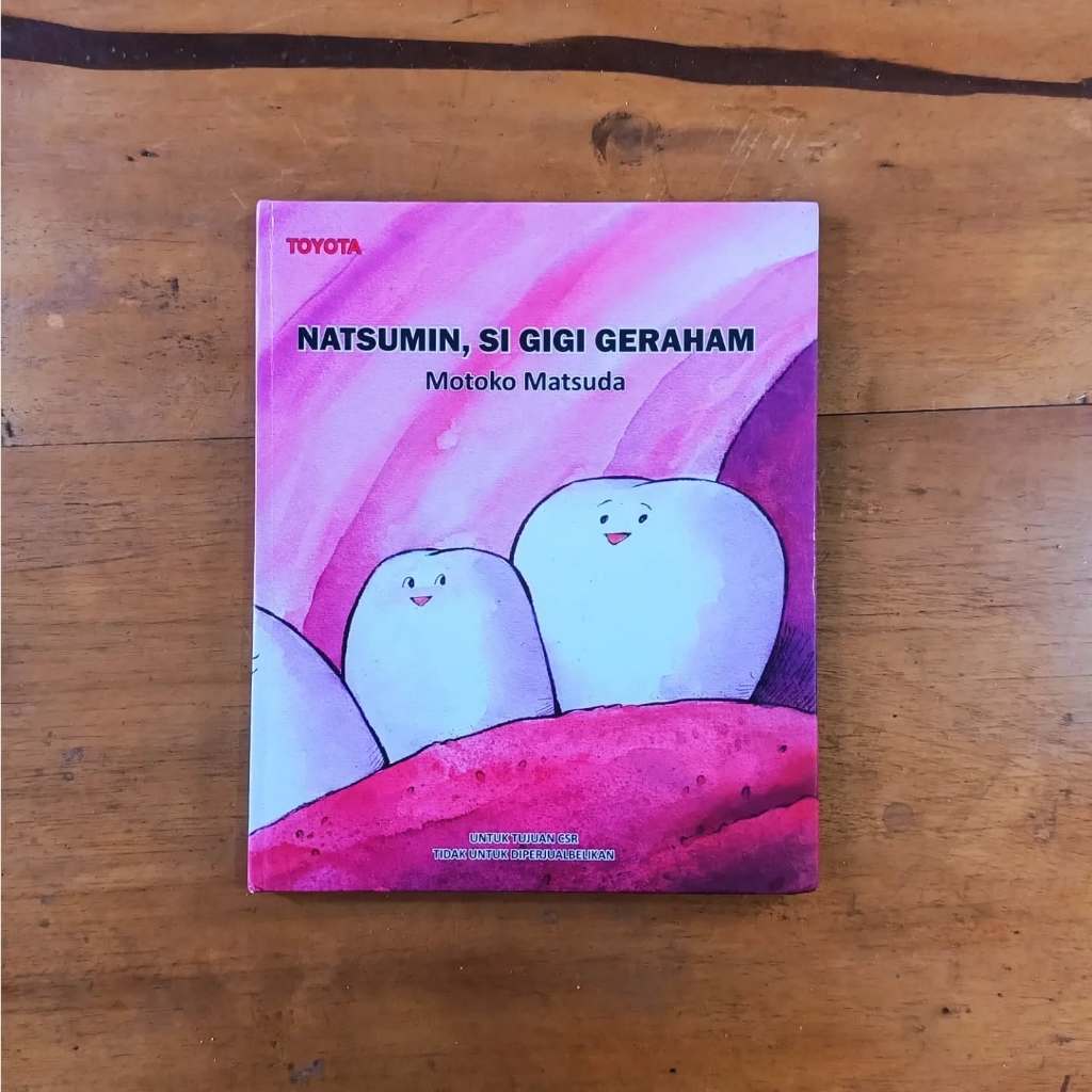 Buku Cerita Anak Motoko Matsuda Natsumin, Si Gigi Geraham Kertas Glossy Kondisi Bekas Terawat Layak 
