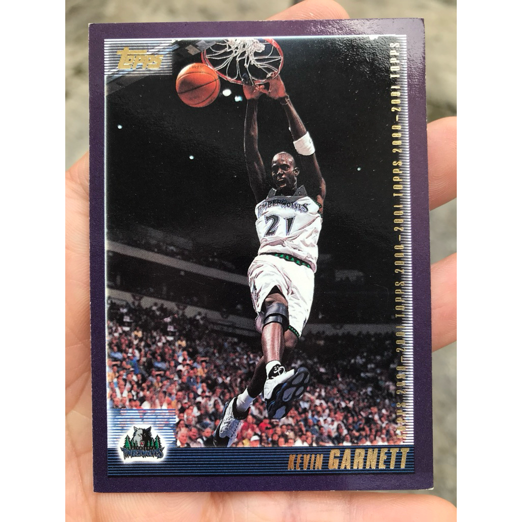 TOPPS KEVIN GARNETT NBA BASKETBALL TOPPS CARD TAHUN 2000
