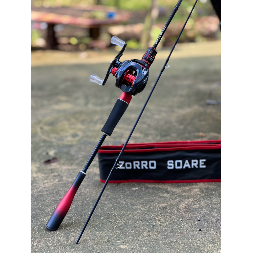 Satu set bc exvius beatrix max gen 2 handle kiri clicker & joran zorro soare medium carbon solid Fuj