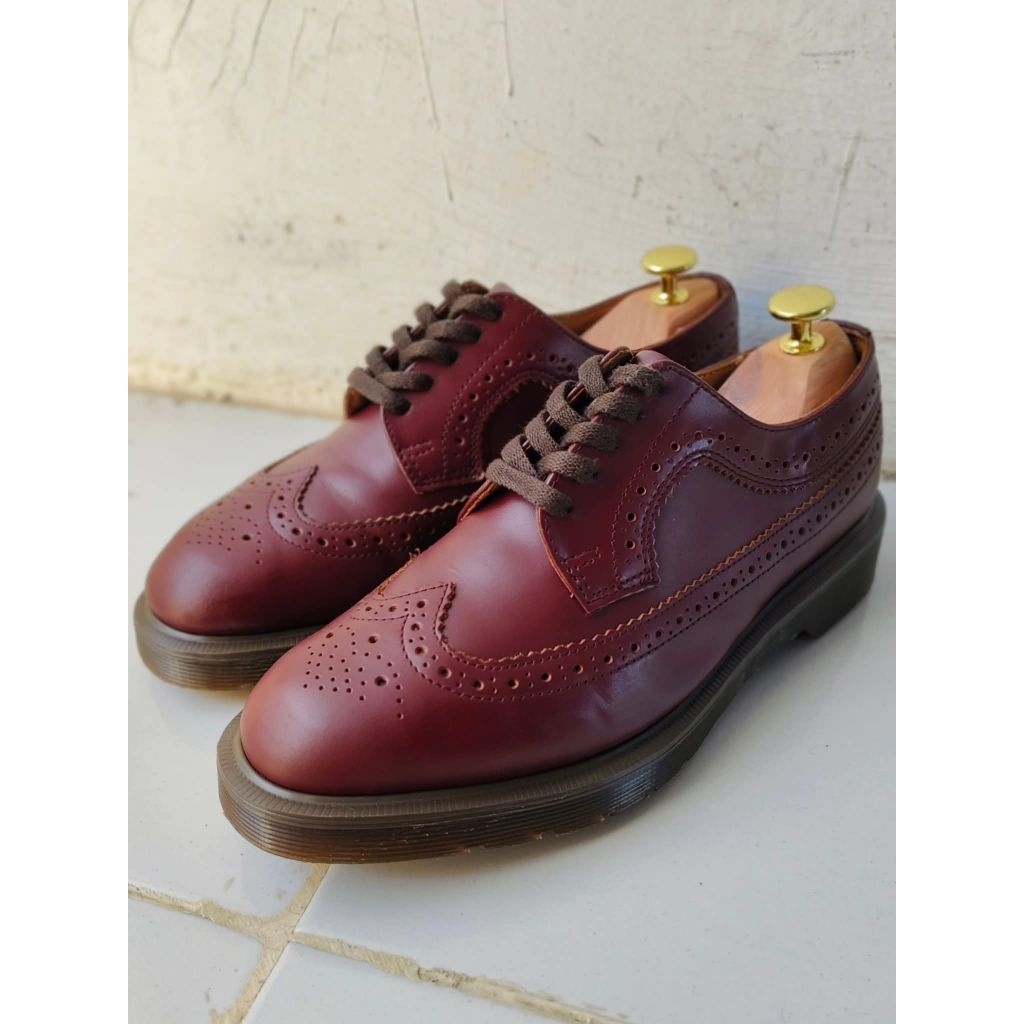 dr martens 3989 brogues wingtip red cherry size 38 original docmart
