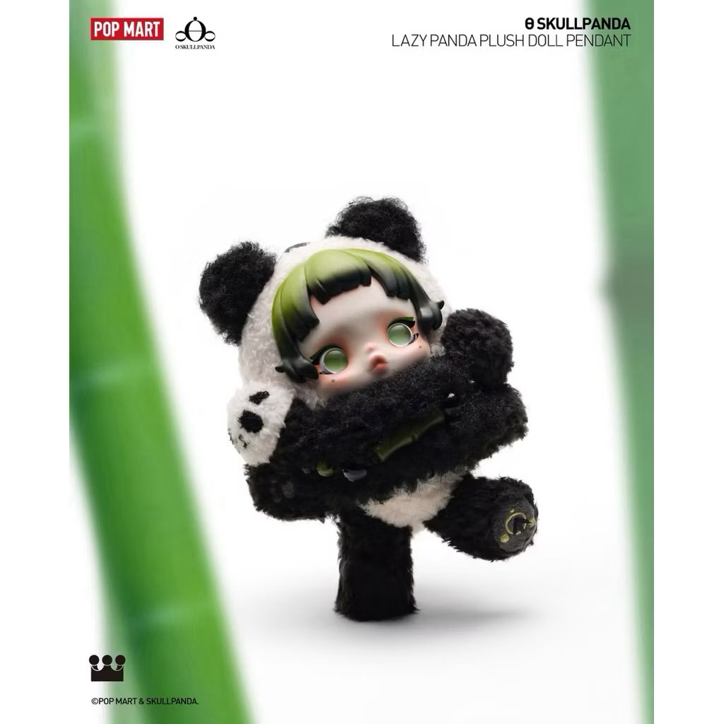 [NEW & SEALED] SKULLPANDA Lazy Panda | Skullpanda Plush Pendant | Gantungan Skullpanda Panda | SP Pa