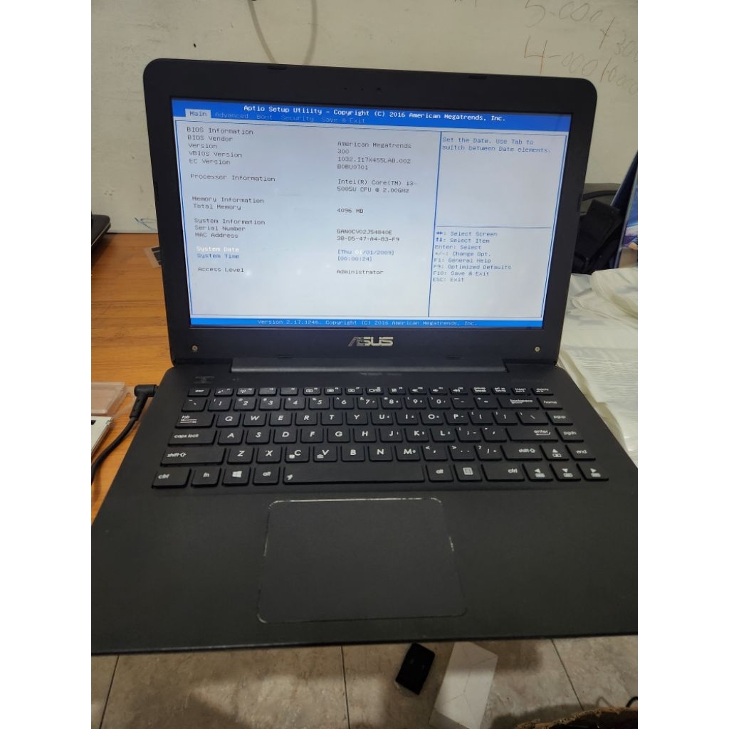 asus a455L core i3 gen 5