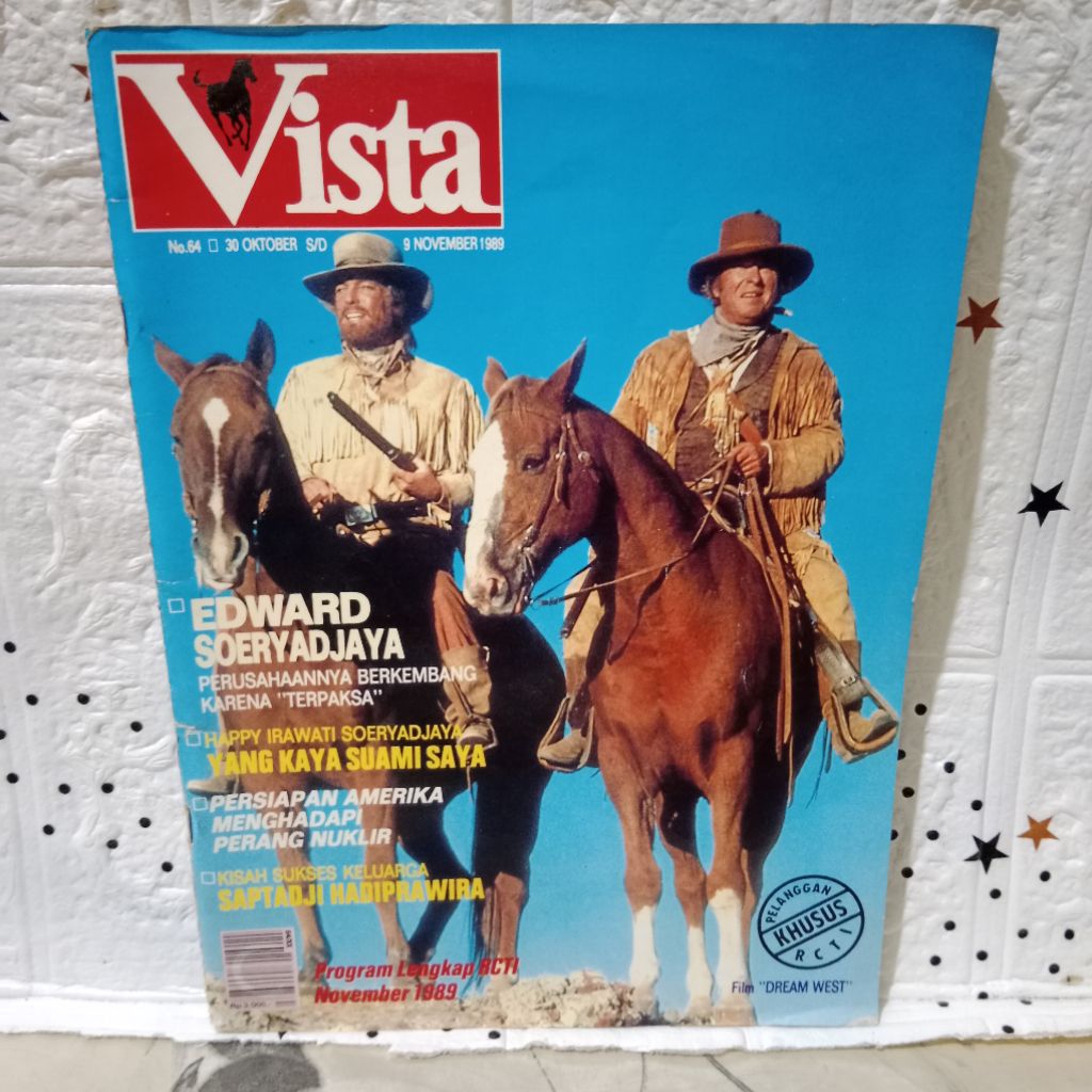 original majalah vista no 64 Oktober November 1989