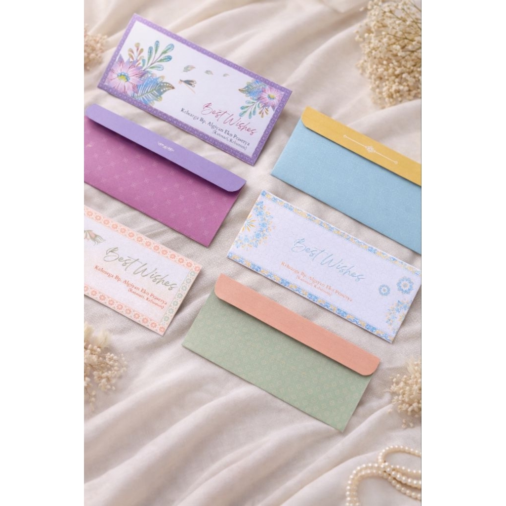 CUSTOM Amplop uang Premium, Amplop angpo, Amplop Sumbangan Pernikahan,  Amplop kondangan Custom nama