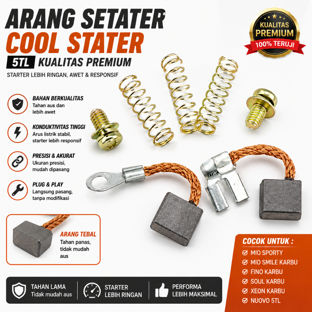 5TL ARENG STARTER COOL STARTER BOSTEL MIO/XEON/FINO KARBU/MIO SOUL XEON RC