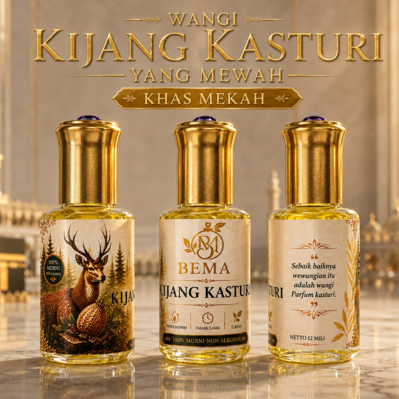 KASTURI KIJANG 12ML ORIGINAL - MINYAK WANGI KASTURI - PARFUM KASTURI KIJANG ORIGINAL