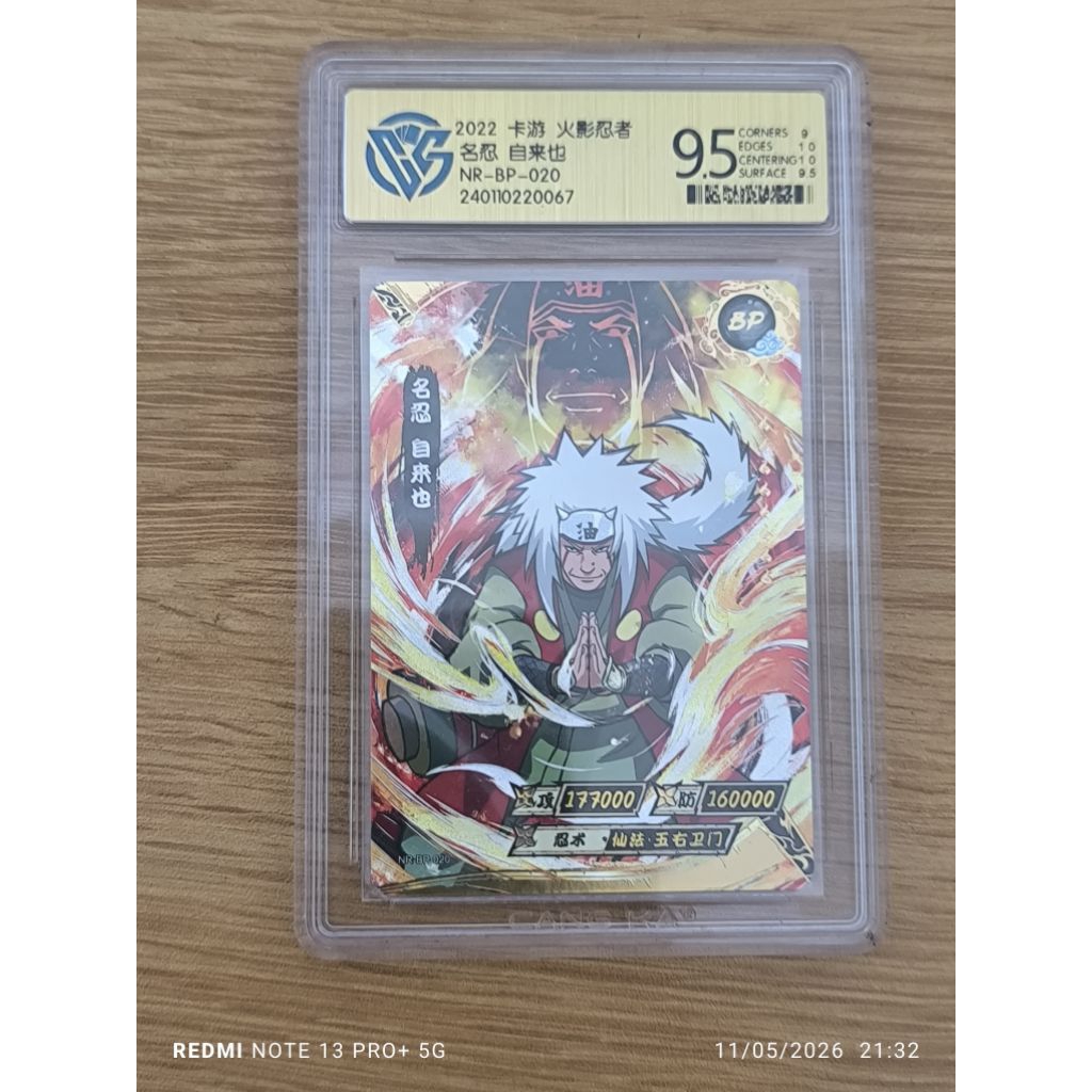 BP Jiraiya Grading CCG 9.5 Naruto Kayou