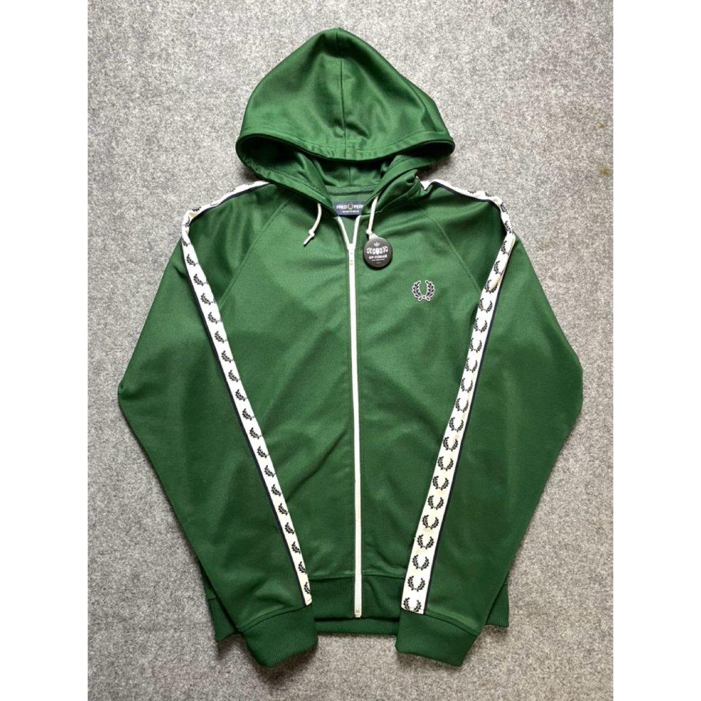 HOODIE TRACTOP FRED PERRY GREN