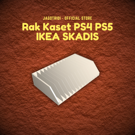 Rak Game PS4 PS5 untuk IKEA SKADIS - Holder Kaset Game Console Organizer Dinding