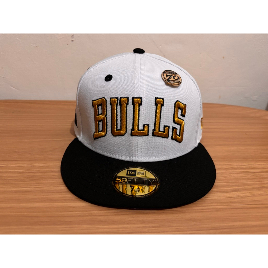 Topi New Era 59Fifty 70 anniversary Chicago Bulls
