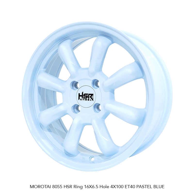 VELG MOBIL R16 HSR MOROTAI 8055 HSR R16X6,5 H4X100 ET40 PASTEL BLUE (SUPER SALE) 4 PCS VELG
