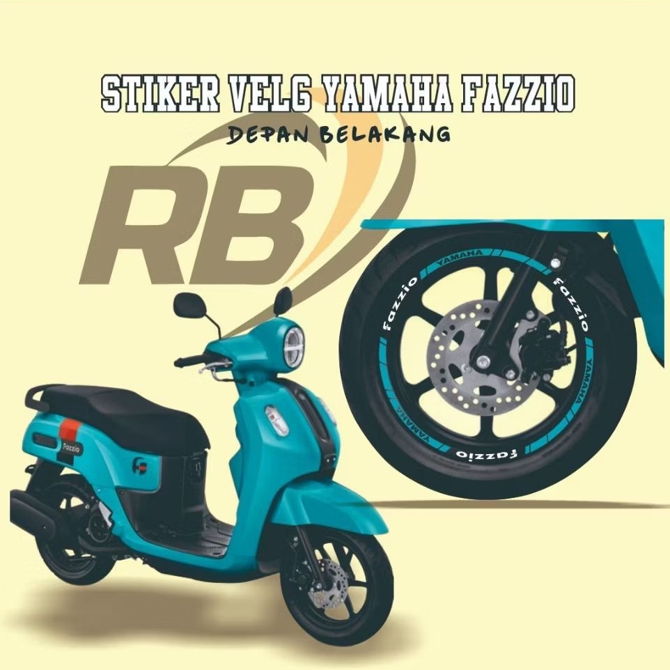 Stiker velg variasi Yamaha fazzio stiker velg Yamaha fazzio bahan reflektif