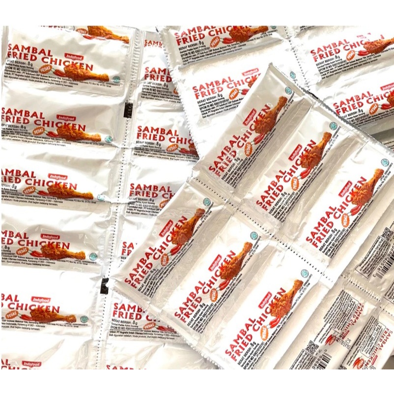 SAUS SAMBAL INDOFOOD SACHET FRIED CHICKEN PEDAS 8G