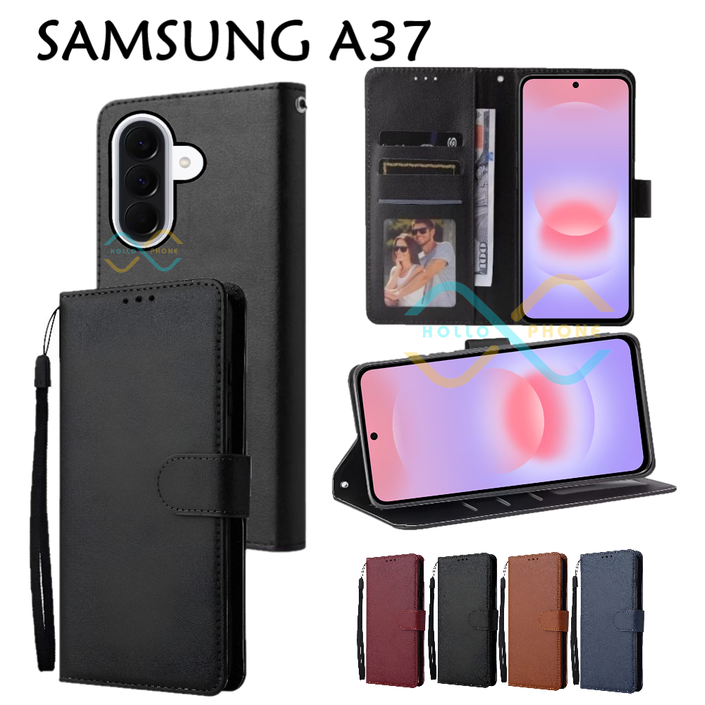 Casing Hp Samsung A37 Flipcase Wallet Leather Case Dompet Hp Premium Cover Ponsel