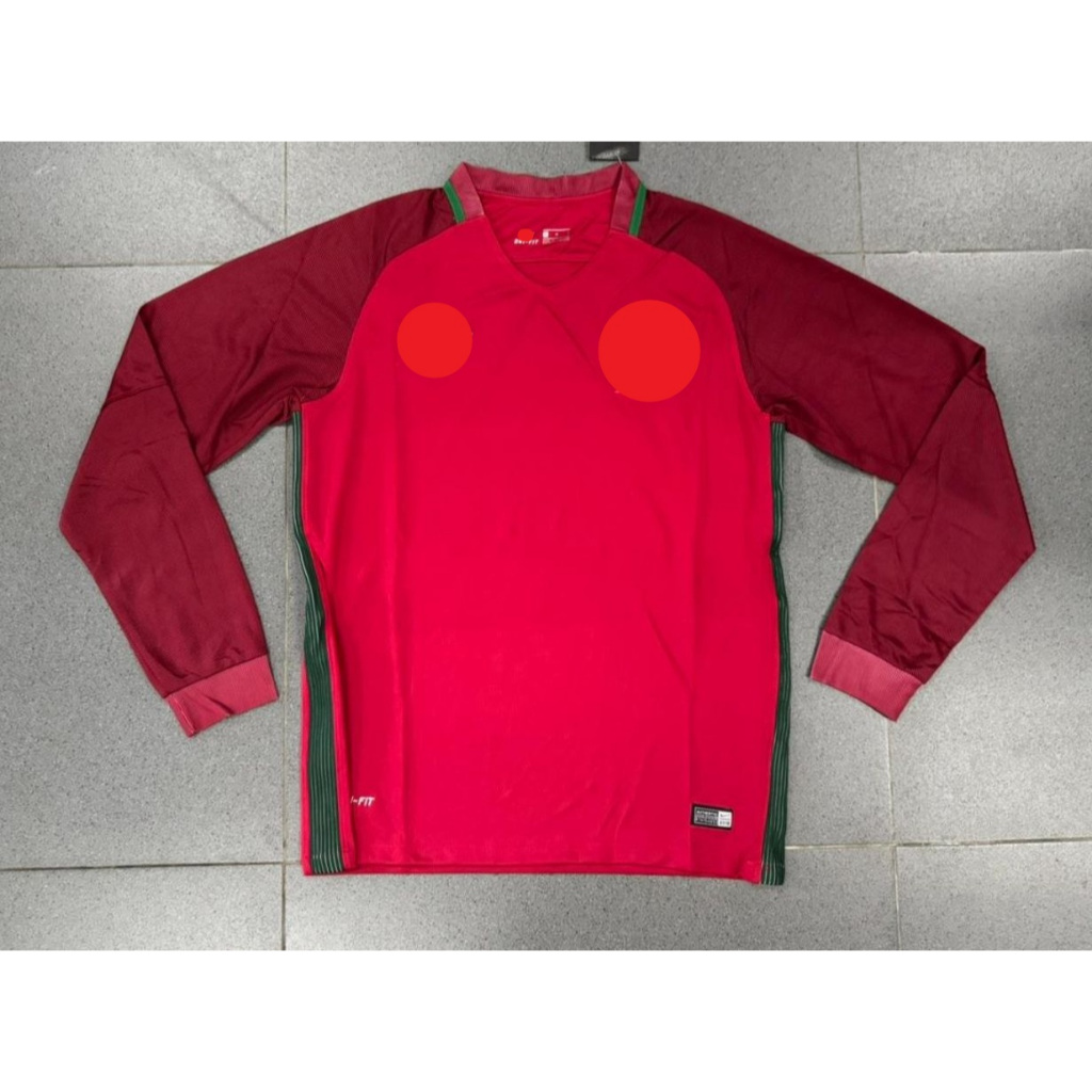 JERSEY BOLA RETRO LONG SLEEVE KLASIK PORTUGAL HOME 2016 GRADE ORI HIGH QUALITY JUMBO XXL 2XL