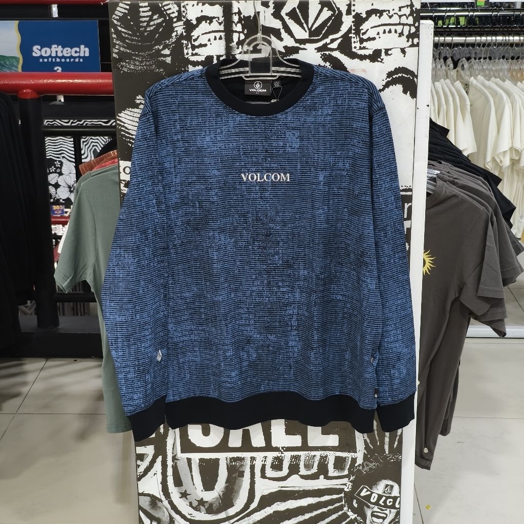 Sweater Volcom Taylor Timeless Style in Deep Blue Original