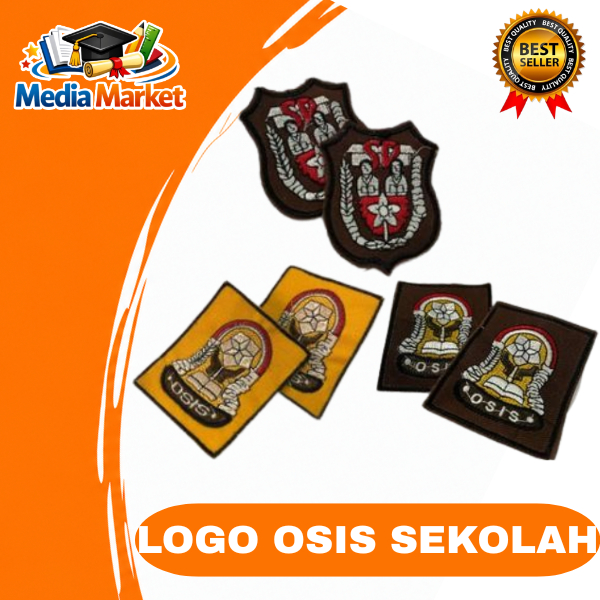 BEDGE BORDIR DAN SABLON  LOGO OSIS SMP SMA