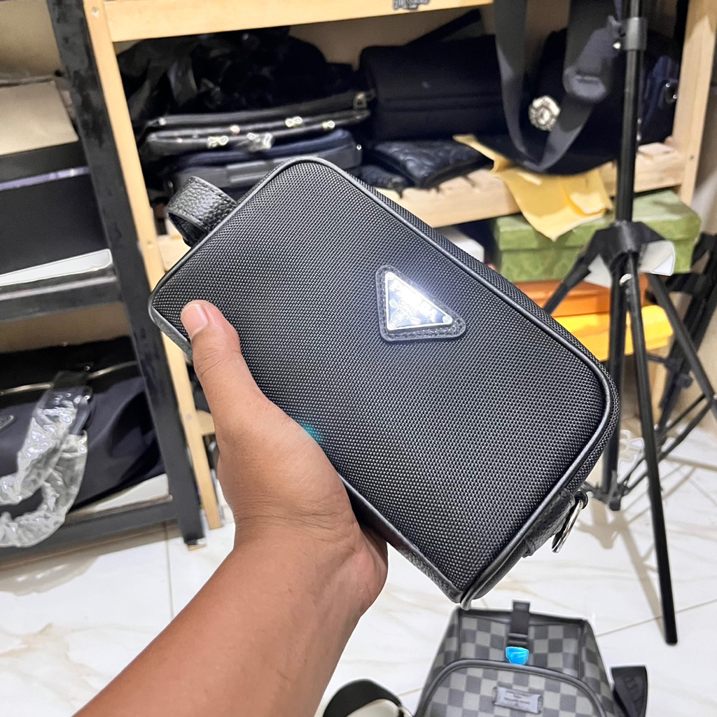 Tas Pouch bag predong kanvas high Quality tas handbag pria wanita