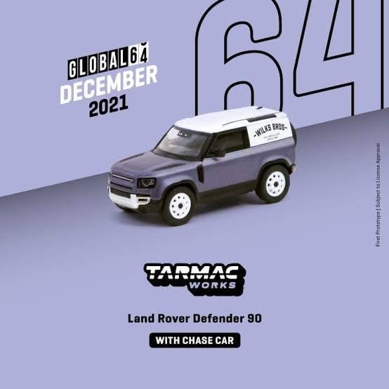 Diecast Tarmac Land Rover Defender 90 "Wilks Bros"