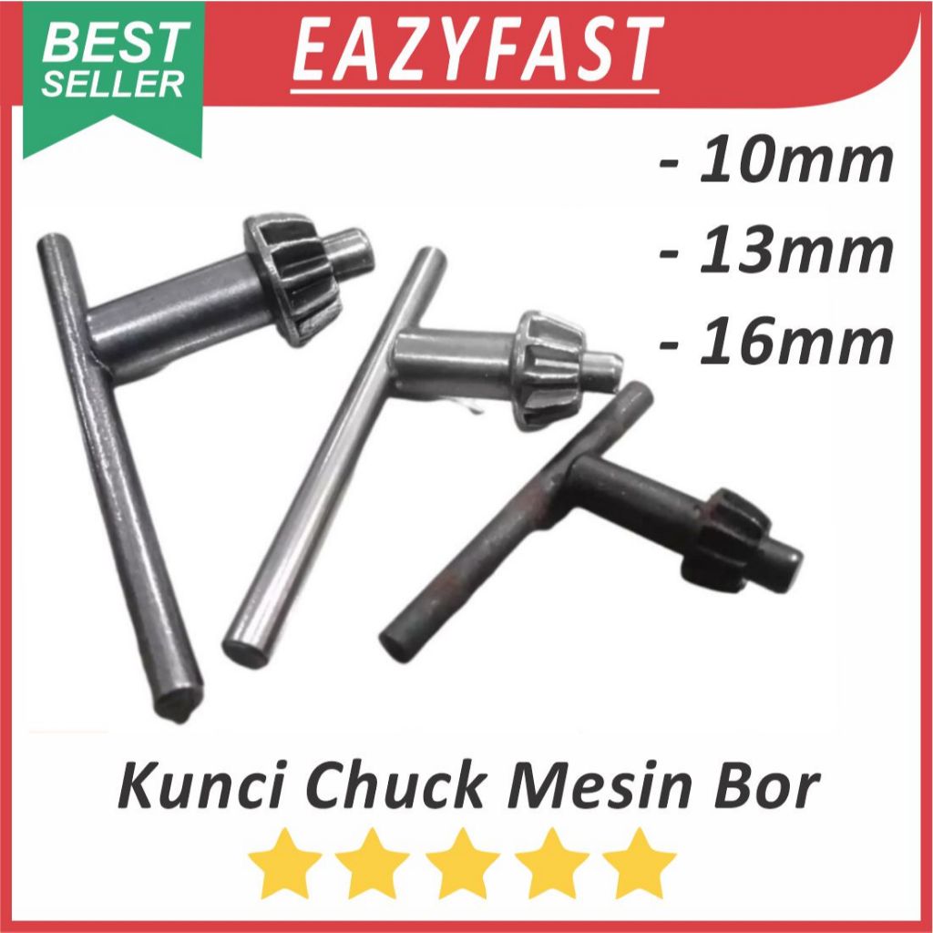 Kunci Chuck 10mm 13mm 16mm Buka Kepala Mesin Bor Tangan Duduk Universal Drill Collet 10 13 16 mm