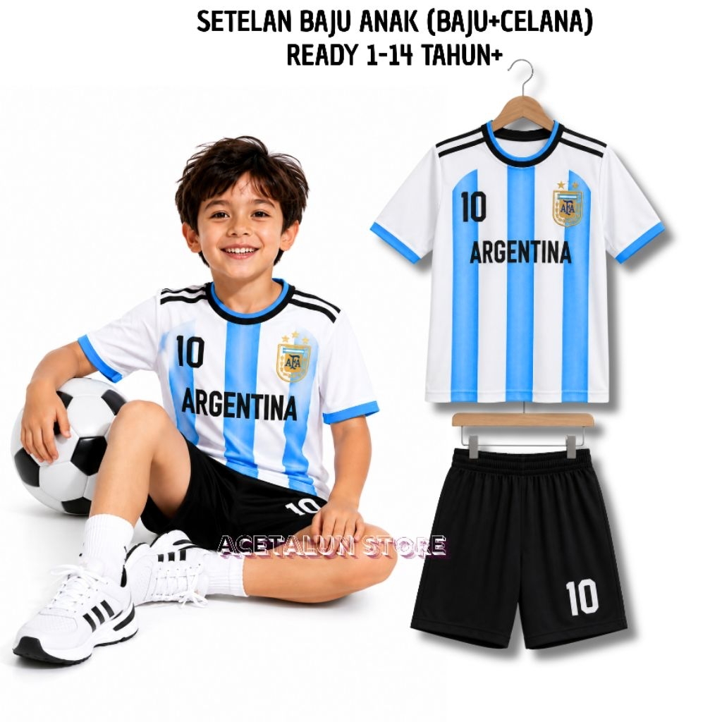 SETELAN JERSEY ANAK TERMURAH/SETELAN KAOS BOLA ANAK/Arhan