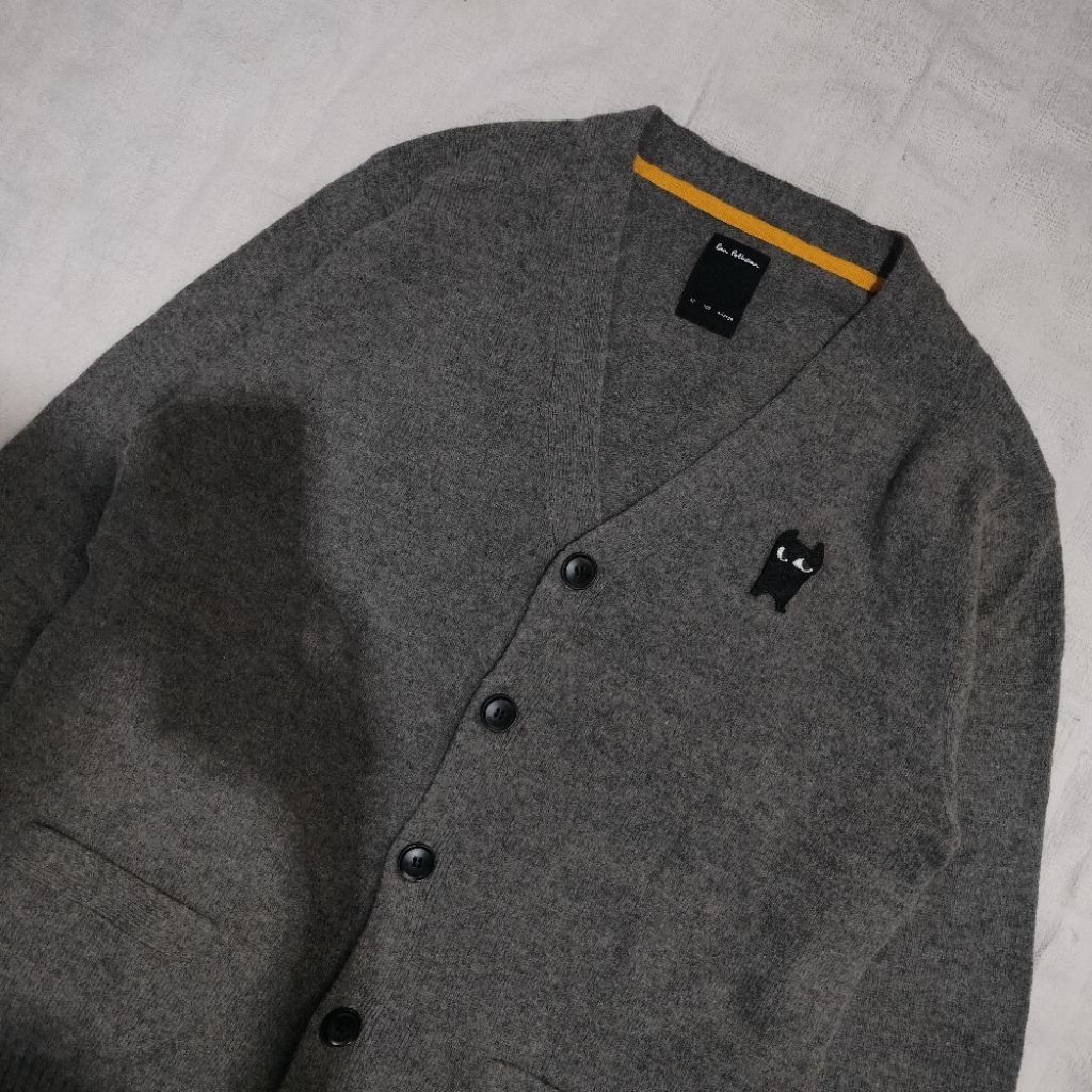 Knitwear Cardigan Em Polham Abu Tua Boxy (M / ld 106)