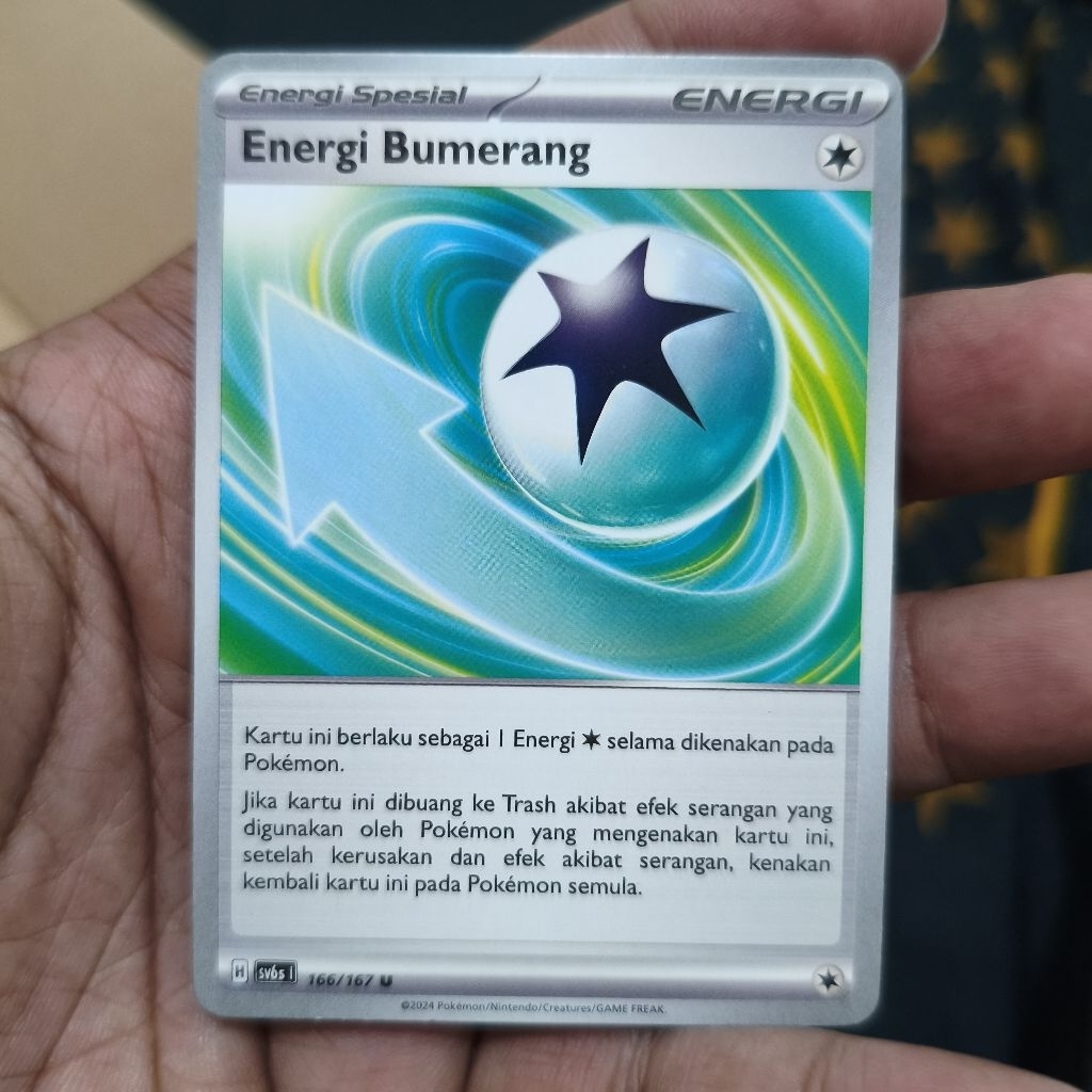 energi bumerang tcg pokemon / kartu pokemon