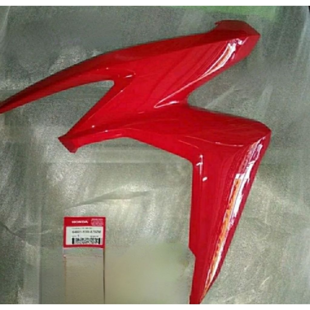 64601K59A70ZM cover body kiri merah vario 125 150 2018 keatas sein pisah original ahm