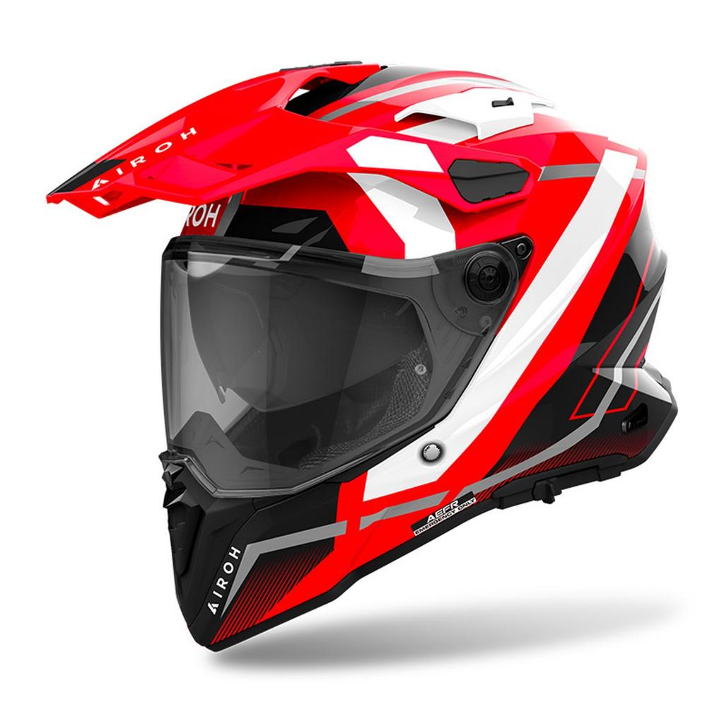 AIROH COMMANDER 2 MAVICK RED GLOSS ORIGINAL HELM AIROH COMMANDER 2