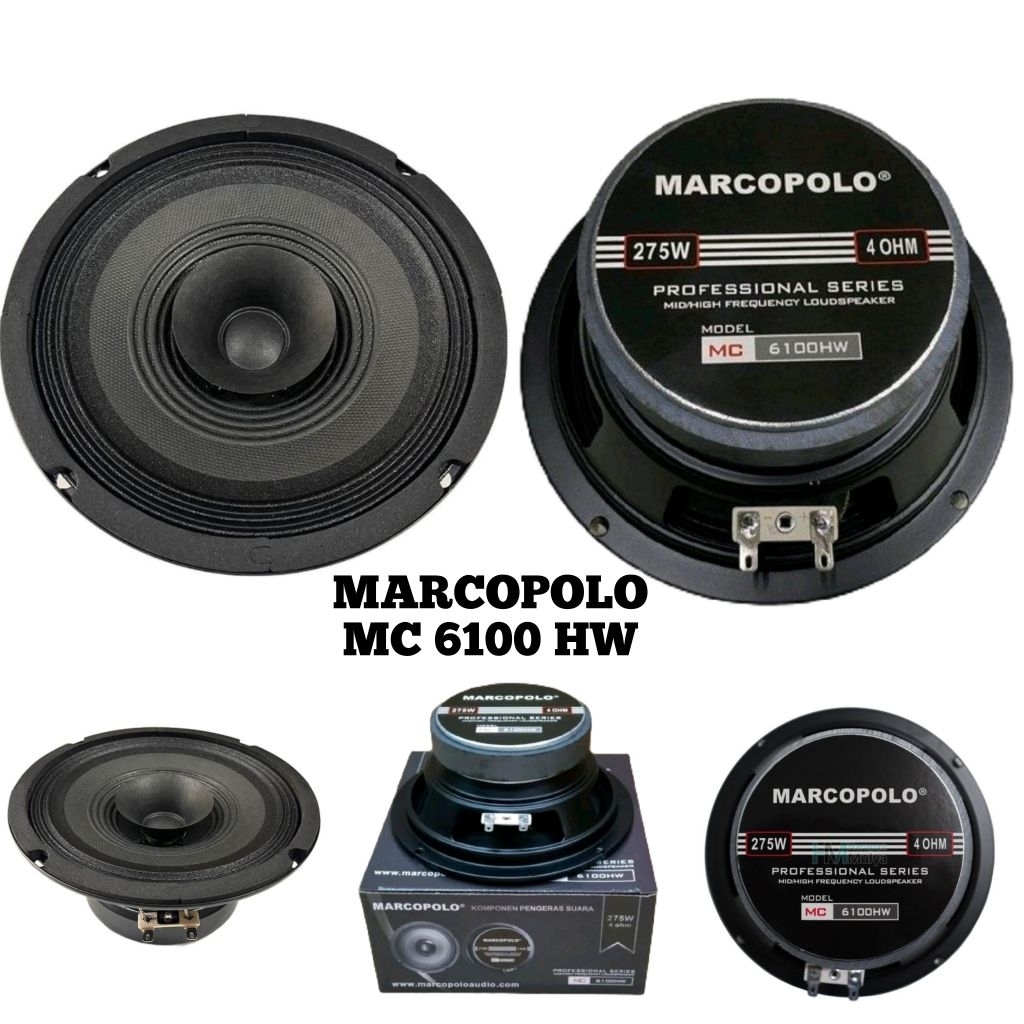 MARCOPOLO MC 6100 HW speaker komponen 6 inch Fullrange speker driver 6in spiker 6" magnet besar orig