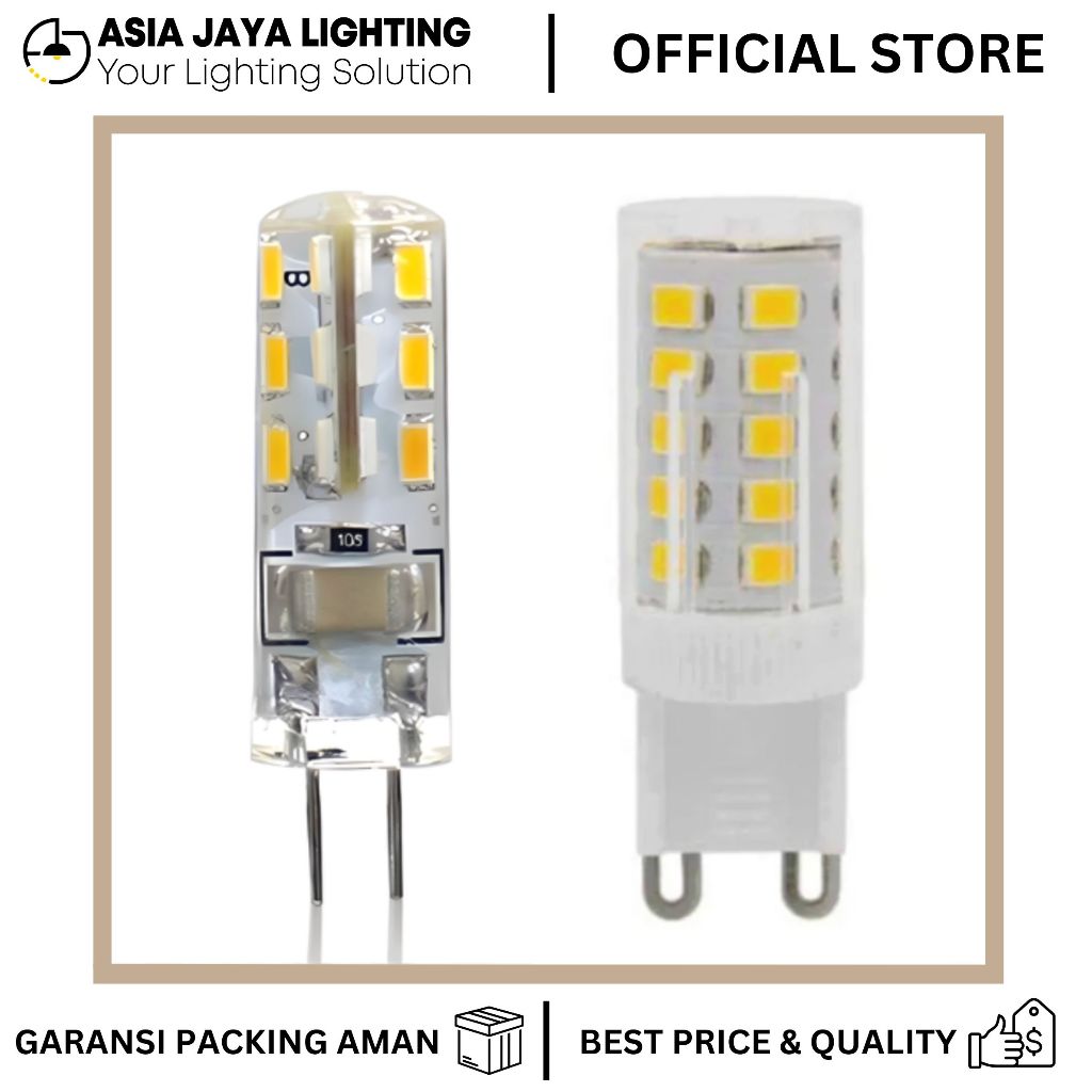 BOLA LAMPU LED / LAMPU BULB LED / BULB LAMPU / BOLA LAMPU / LED BULB LIGHT G4 / G9 / G9 WW 3000K PUT