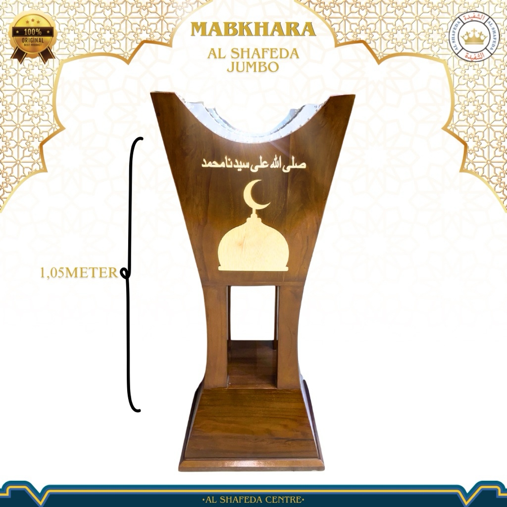 ALSHAFEDA - Mabkhara Kayu Jati Besar/Tempat bukhur kayu jati