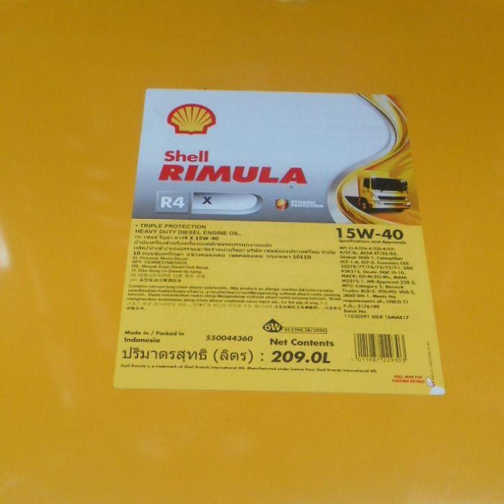 OLI SHELL RIMULA R4 X 15W-40