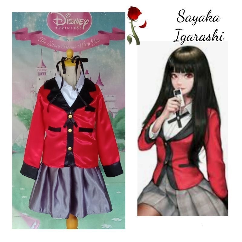 Sayaka Igarashi Kostum Anime Anak Cosplay Kakegurui