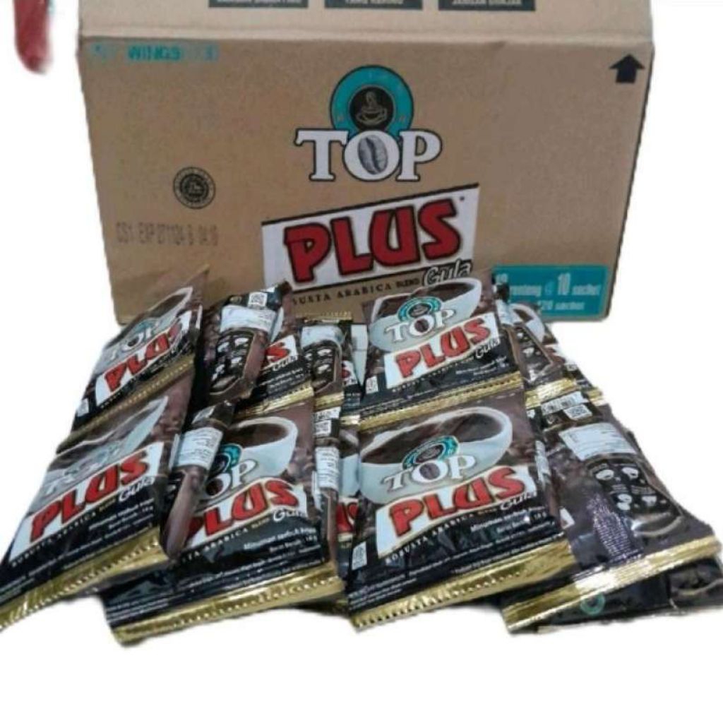 Top Kopi Plus 1 DUS 12 Renteng Kenikmatan Kopi Arabica & Robusta