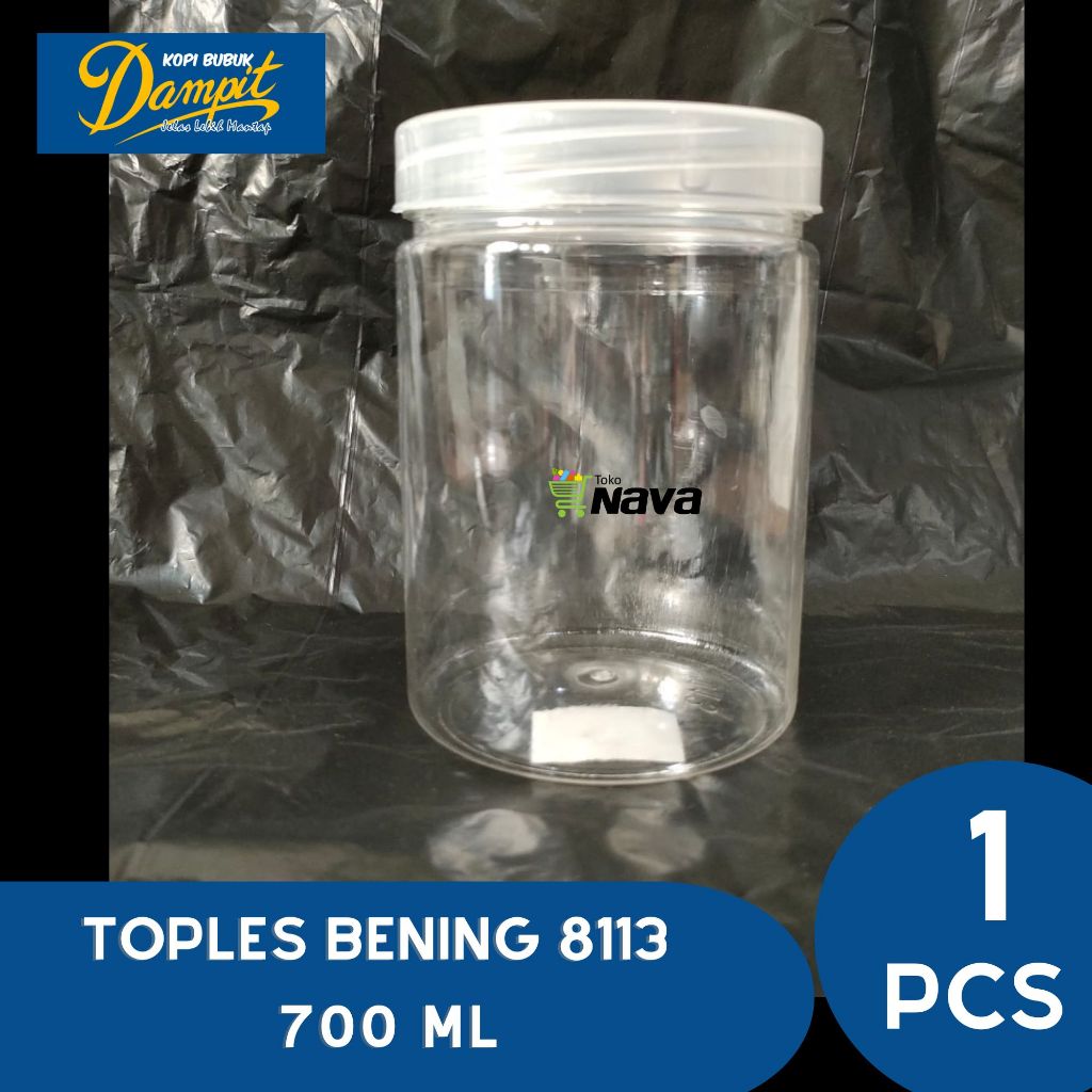 Toples Plastik Bening 700 ml / Toples Bening 700 ml / Toples Bening 8113