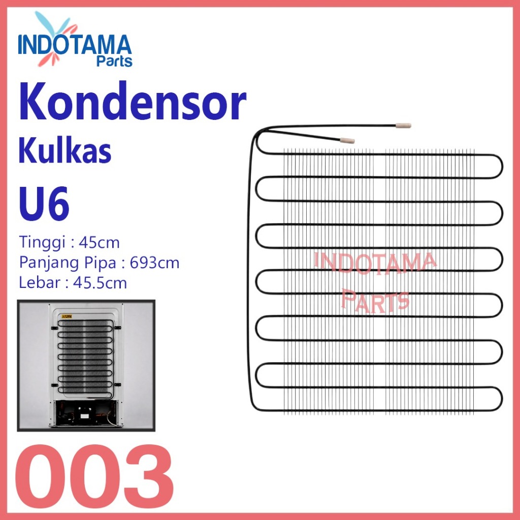 Kondensor kulkas universal berbagai ukuran