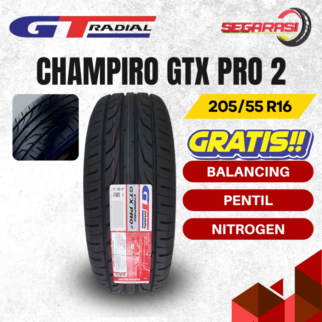 GT Radial Champiro GTX Pro 2 205/55 R16 - Ban Mobil GT Radial GTX Pro2 205 55 R16