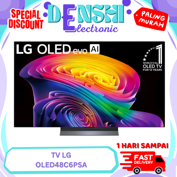 LG 48C6 Smart TV 4K UHD LG OLED evo AI C6 48 Inch Alpha 11 AI Gen3 - OLED48C6PSA / 48C6PSA / 48C5