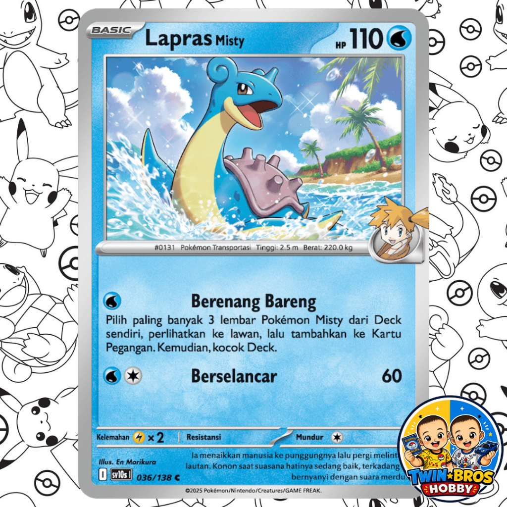 Lapras Misty 036/138 - Kartu Pokemon TCG Indonesia
