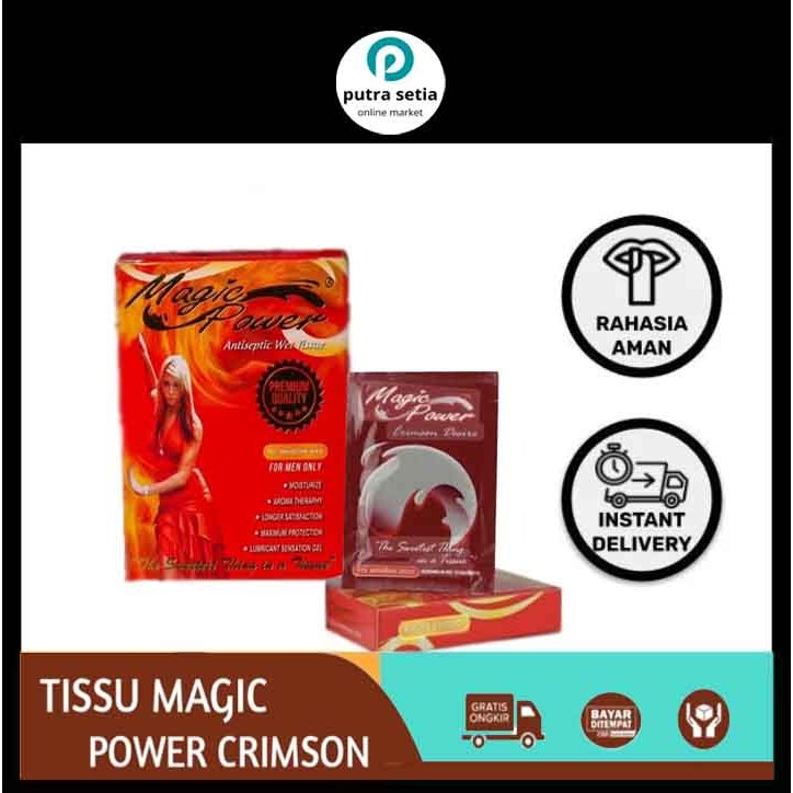 Tisu Mejik Crimson Desire - Solusi Antiseptik Praktis 1 Kotak (6pcs)
