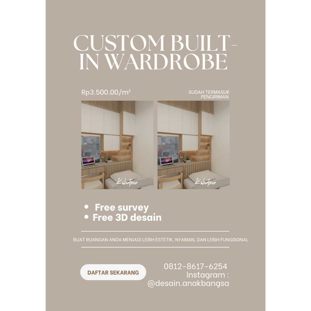Custom Built-in Wardrobe Minimalist