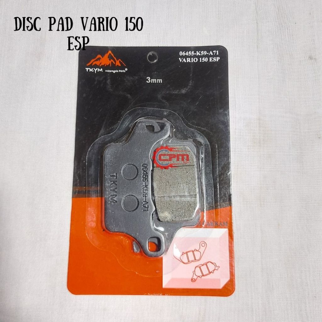 Takayama Disc pad Depan Vario 150 Esp Vario 125 Esp Kampas Rem Vario 150 Esp Vario 125 Esp