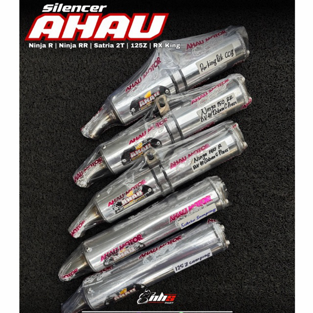 Silencer AHAU1 2Tak Original untuk Ninja R RR RX-King Satria 2Tak 125Z