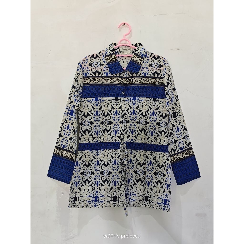 Kemeja Batik Biru GADING MAS