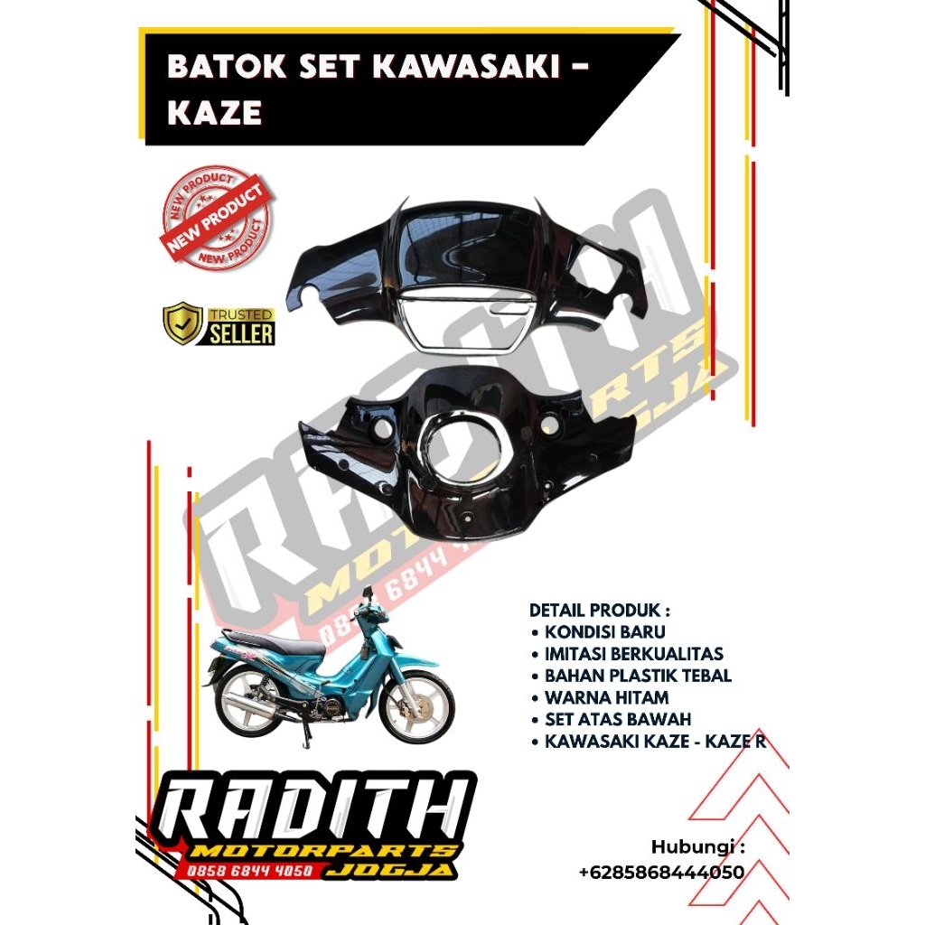 Batok Kepala Atas Bawah Kawasaki - Kaze R