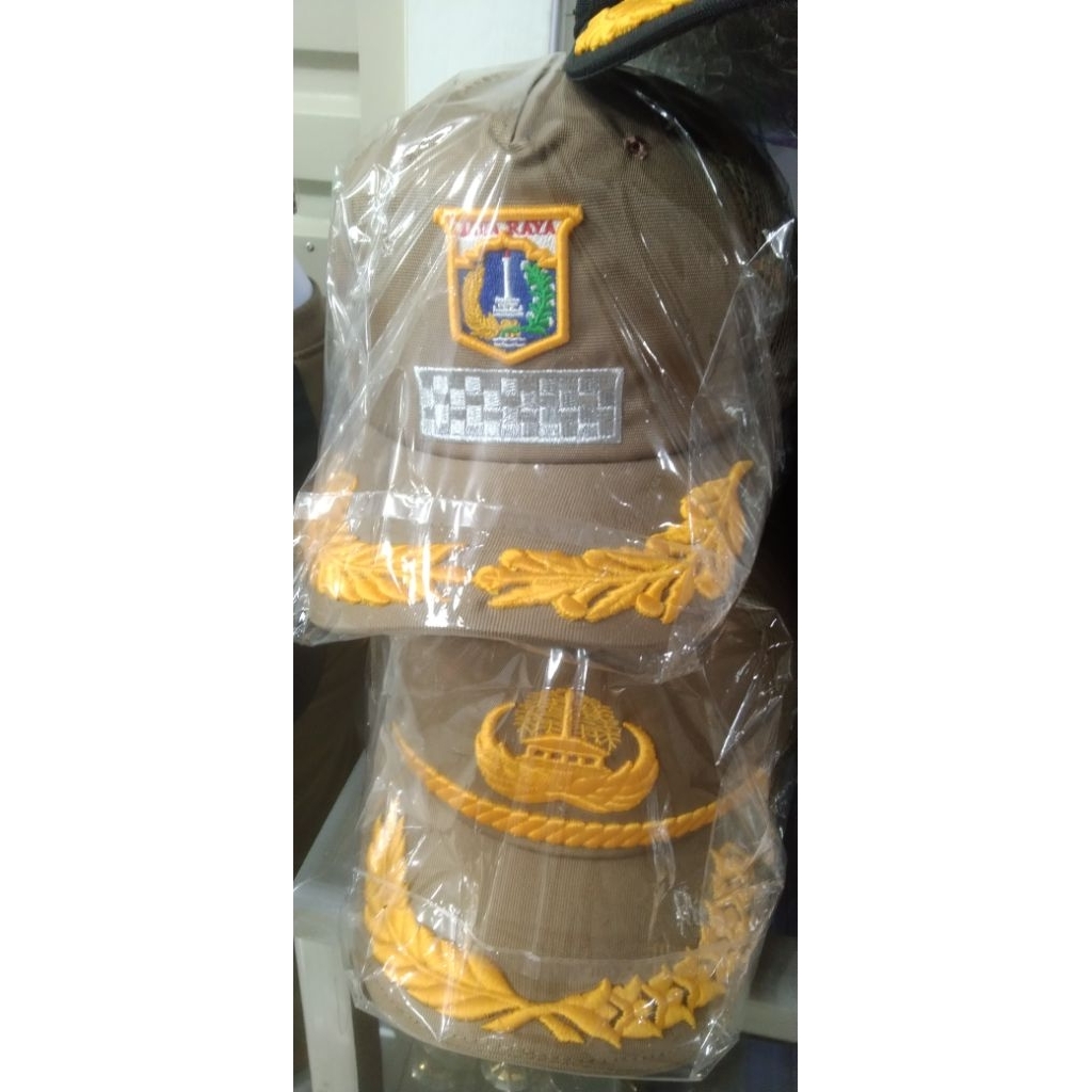 topi Pemda DKI / topi korpri Jakarta, topi Pemda dki