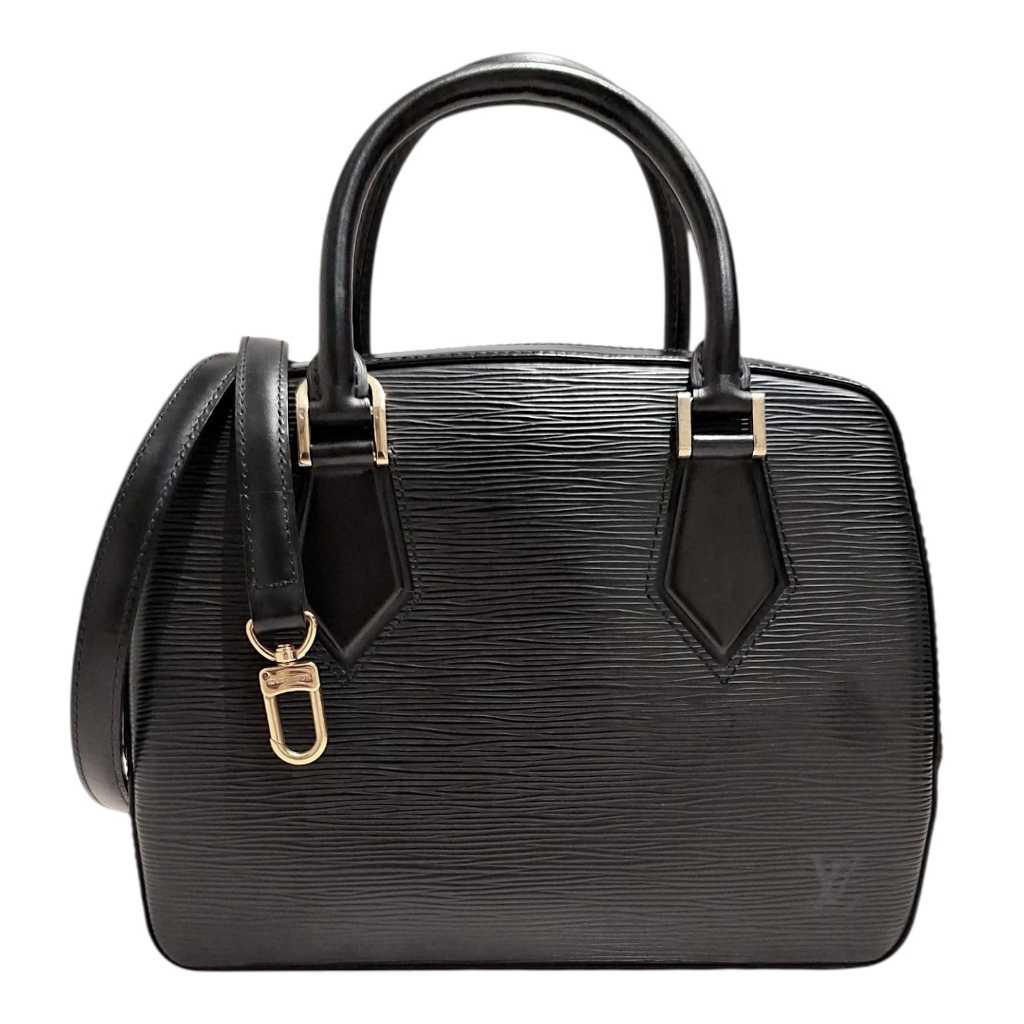 Preloved LV Sablons Bag Epi Leather Black Authentic Louis Vuitton