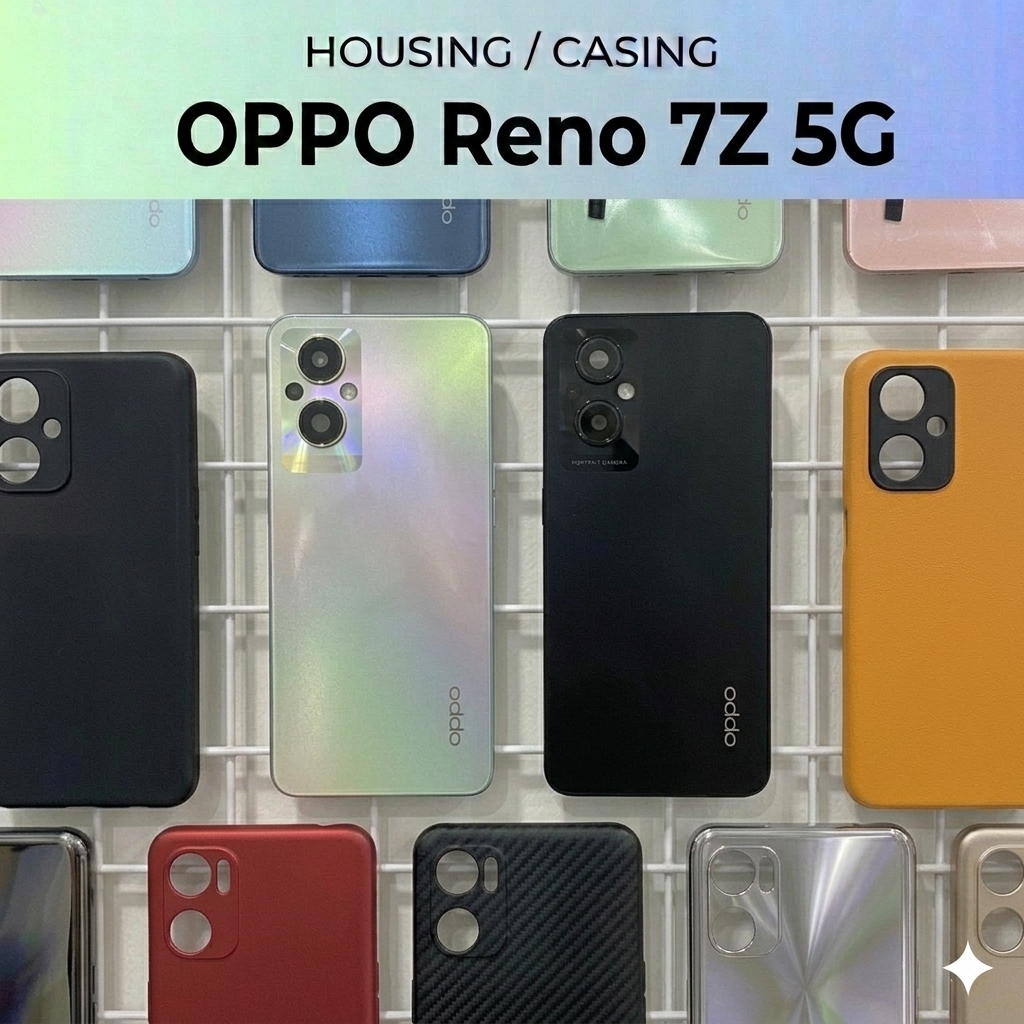 Casing Housing Body Oppo Reno 7Z 5G / F21 Pro FULLSET Backdoor + Bezel Tulang HP