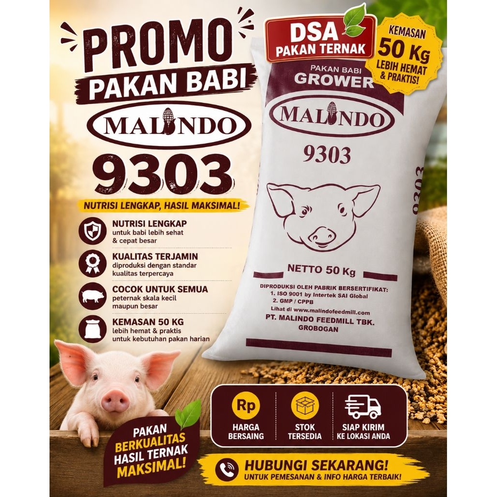 Pur babi penggemuk ternak 1KG